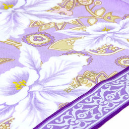 "Япония-2014" Полотенце махровое 50х90см, плотность 300гр/м2, 100% хлопок, "Фантазия", сиреневый, Bolangde (Китай)