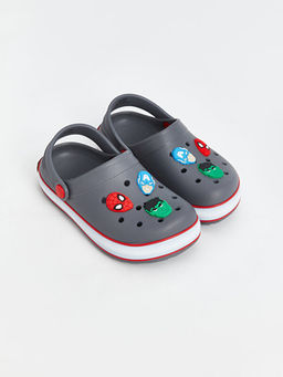 Spiderman Bask?l? Erkek ?ocuk Plaj Sandaleti