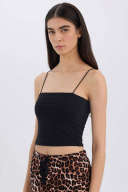 Fall in Love Ince Ask?l? Crop Pamuklu Beyaz Ic Atlet - Defacto фото 2