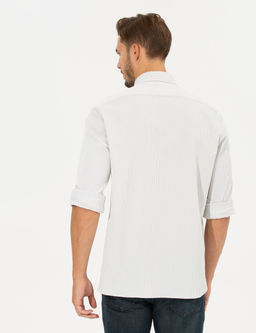 A__k Gri Slim Fit Uzun Kollu G_mlek