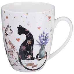 КРУЖКА LEFARD ЛАВАНДОВЫЕ КОТЫ 430 МЛ (КОР=24ШТ.)
