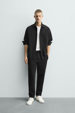 PANTAL?N CINTURA JOGGER EASY CARE / Negro - Zara фото 12