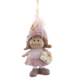 Фигурка декоративная подвесная "Дети", L4 W3 H7,5 см, 2в.