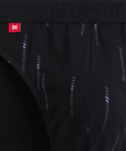 ATLANTIC 3MP-193 Трусы спорт Solid Sport - набор 3 шт. черный + светло-голубой + графитовый  фото 4