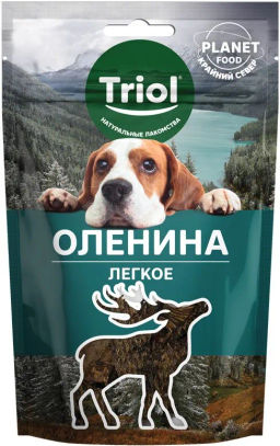 Triol LOCAL FOOD Лакомство для собак "Легкое оленя", 30г 10171133