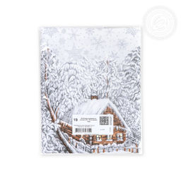 Полотенце кухонное из рогожки "Студеная пора" 50х70/1 шт. - 50*70 Полотенца из рогожки