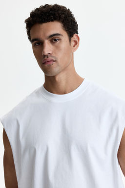 Camiseta sin mangas en algod?n Relaxed Fit - H&m фото 7