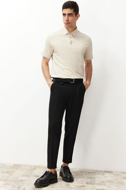 TRENDYOL MAN Siyah Italyan Kesim Pileli Klasik Duble Paca Kumas Pantolon TMNSS24PL00022 - Trendyolmilla фото 24