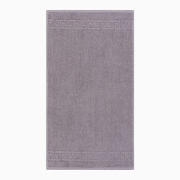 Полотенце махровое с бордюром, 50×90 см, хлопок 100%, серое