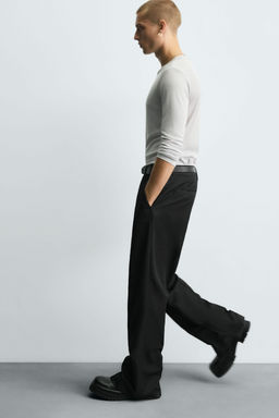 STRAIGHT-LEG TROUSERS WITH VENTS - Zara фото 6