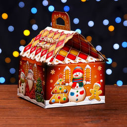 Цена за 10 шт. Подарочная коробка Пряничный 12 х 12 х 16,8 см - Simaland фото 8