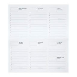 Планинг недатированный A6, 64 листа, на сшивке, обложка из искусственной кожи, чёрный - Calligrata фото 5