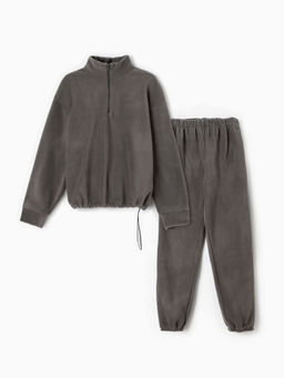 Костюм женский: анорак, брюки, MINAKU: Fleece Soft, размер 46, графитовый