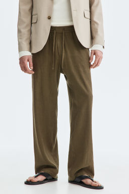 Pantal?n en mezcla de lino Relaxed Fit - H&m фото 8