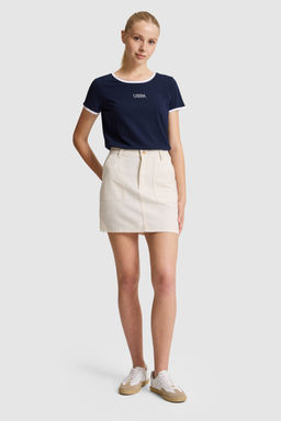 Kad_n Lacivert Bisiklet Yaka Ti__rt - U.s. polo assn фото 4