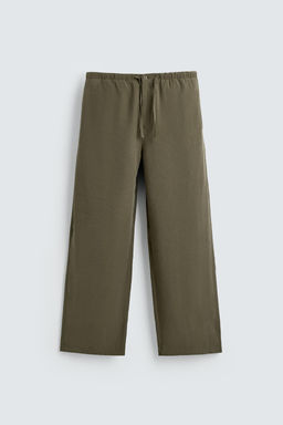 RELAXED FIT FLOWING TROUSERS - Zara фото 5