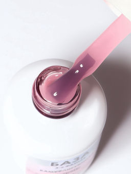 База камуфлирующая для ногтей, трехфазная, 15 мл, LED/UV, розовая (010) - Qf фото 4