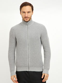 кардиган мужской базовый из хлопка на молнии - Glenfield фото 4