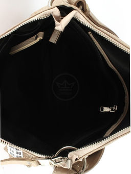 Сумка женская натуральная кожа GU 163-8378, 1отд+карм/перег, плечевой ремень, бежевый SALE 255354 - Adelia фото 3