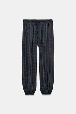 CHECKED BALLOON TROUSERS ZW COLLECTION - Zara фото 5