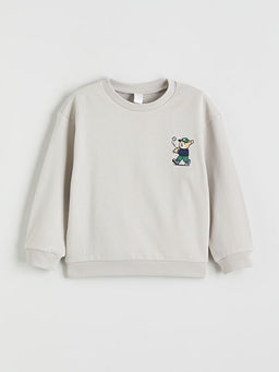 Bisiklet Yaka Erkek ?ocuk Sweatshirt