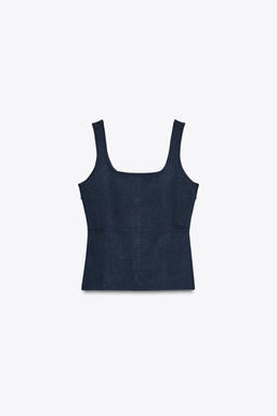 PLAIN KNIT CORSET TOP - Zara фото 14