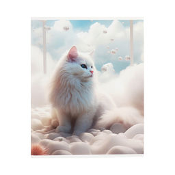 Цена за 4 шт. Тетрадь 96 листов в клетку Calligrata «Кошка в облаках», обложка мелованный картон, глянцевая ламинация, блок офсет МИКС