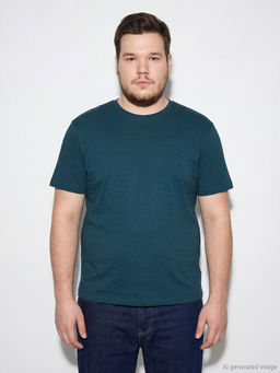 Bisiklet Yaka Penye Erkek Ti??rt