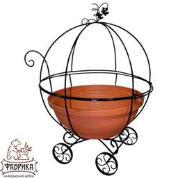 Садовая подставка для цветов 51-302 - Фабрика интерьерной ковки фото 3