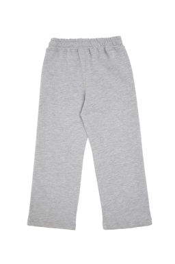 K_z _ocuk Gri Melanj Loose Fit Kenar Biyeli E_ofman Alt_