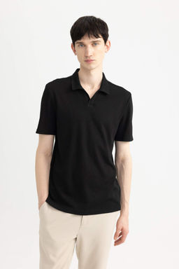 Modern Fit Basic Duz K?sa Kollu Polo Tisort - Defacto фото 3