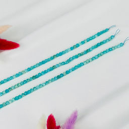 Бусины для украшений из Амазонита (78 бусин) 39 см