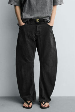 JEANS RELAXED BARREL FIT / Carb?n - Zara фото 6