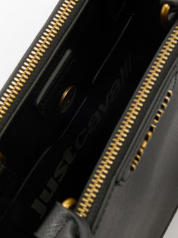 Женский тоут JUST CAVALLI JC FOULARD ICONIC LEOPARD Артикул 4107696, черный фото 4