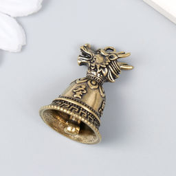 Цена за 2 шт. Колокольчик латунь «Голова дракона», 2.2×2.2×3 см