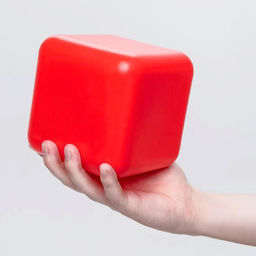 Кубики детские, пластиковые, цветные, 6 штук, 12×12 см