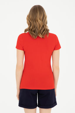 Женская красная футболка - U.s. polo assn фото 12