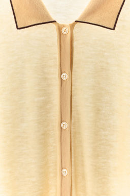 100% WOOL POLO CARDIGAN - Zara фото 5