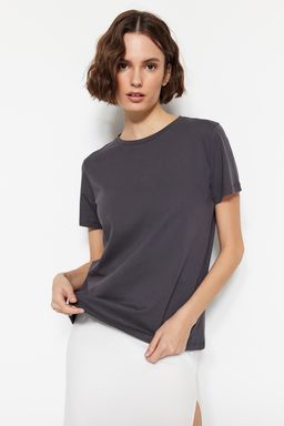 TRENDYOLMILLA Cok Renkli %100 Pamuk Suprem Bisiklet Yaka 2li Paket Orme T-Shirt TWOSS20TS0141 фото 39