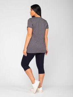 Костюм женский кулирка с бриджами АВГУСТИНА ЧЕРНИЛО - Domtrik фото 6