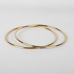 Цена за 2 шт. Ручки для сумки «Круг», металлические, d=15 см, 2 шт., цвет золотой