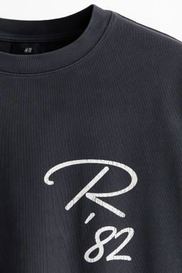 Camiseta estampada de algod?n Oversized Fit - H&m фото 7