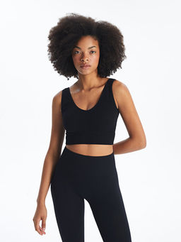 V Yaka D?z Seamless Kad?n Spor B?stiyer