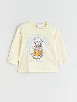 Bisiklet Yaka Aristocats Bask?l? K?z ?ocuk Pijama Tak?m?