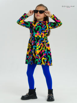 Платье Эля яркие сердца на черном - Sovalina фото 18