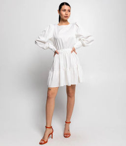 Платье #КТ2257, белый