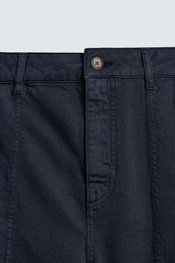 PANTAL?N STRAIGHT FIT LAVADO / Azul - Zara фото 8