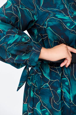 Блуза Swallow 803.2 черный+серебряный узор фото 944