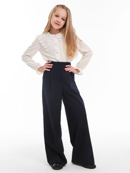 Брюки-палаццо для девочек - Синий мир фото 4