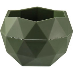 Кашпо для цветов пластиковое 0,45л d-12,3см "Топаз" Тёплая хвоя